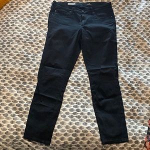 AG “The Stevie Ankle” black jeans, size 29R